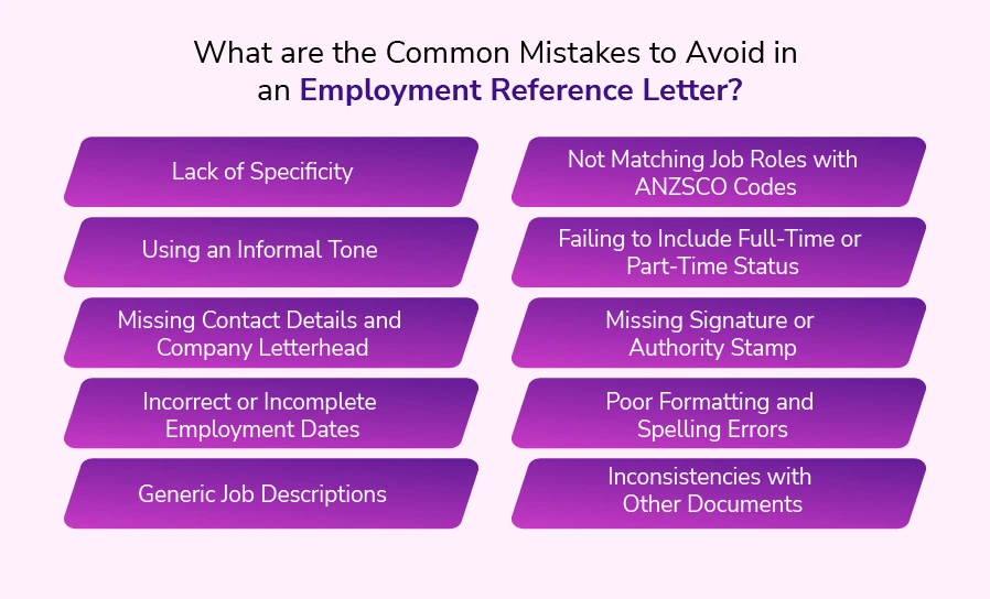 What are the Common Mistakes to Avoid in an Employment Reference Letter